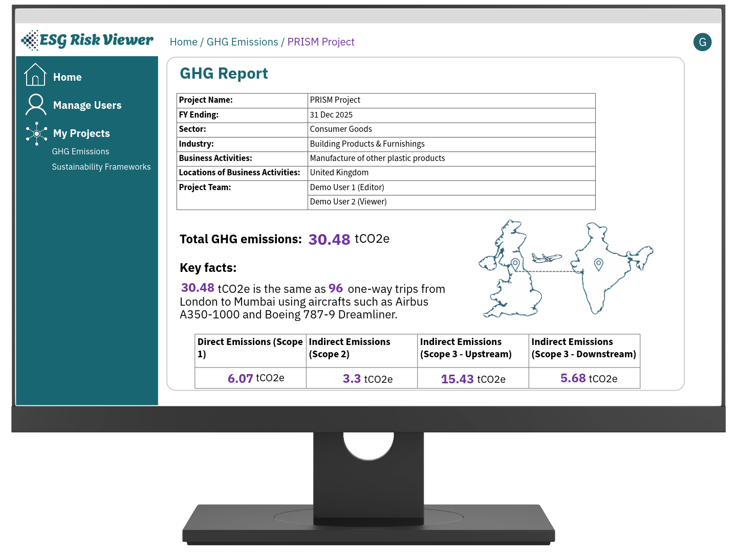 An easy-to-use tool for assisted GHG emissions reporting