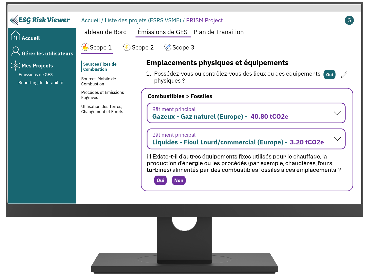 An easy to use tool to set GHG operational boundaries